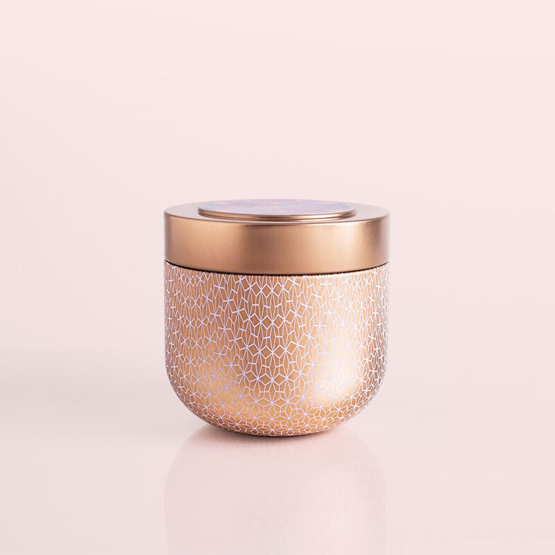 Pink Grapefruit & Prosecco Gilded Candle Tin, 12.5 oz Candle with Lid image number 0