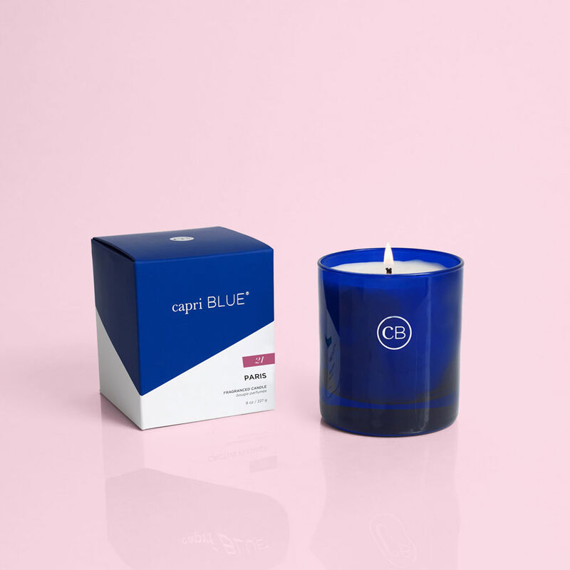 Paris Boxed Candle 8 oz, product when lit image number 4