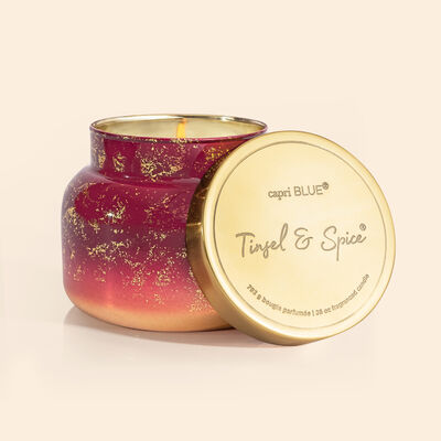 Tinsel & Spice Glimmer Oversized Jar, 28 oz is THE holiday fragrance of 2022