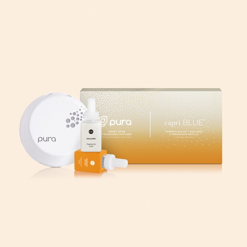 CB + Pura Smart Home Diffuser Kit, Pumpkin Dulce & Volcano is a must have gift set image number 0