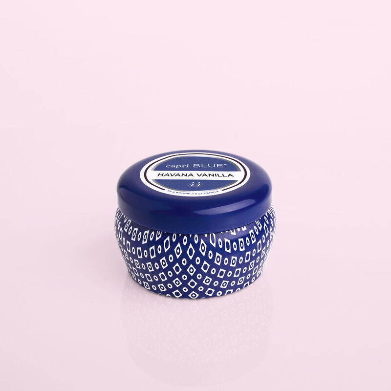 Havana Vanilla Blue Mini Candle Tin, 3oz product view image number 1