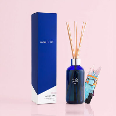 Modern Mint Reed Diffuser with Surprise Toy Llam