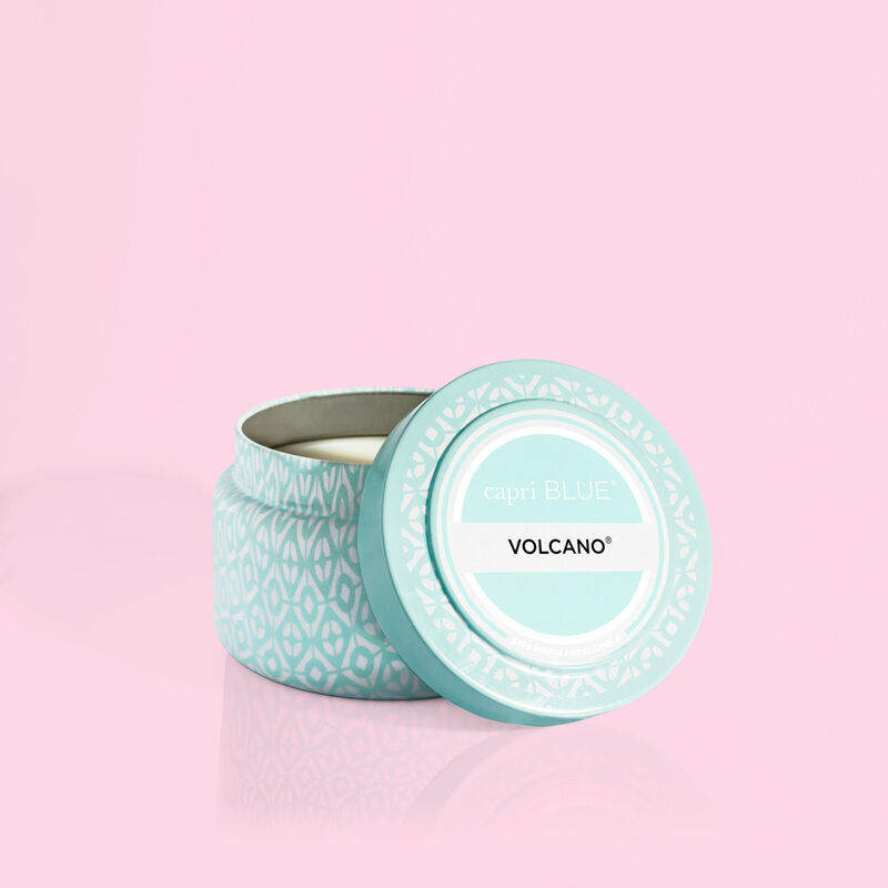 Volcano Aqua Printed Travel Candle Tin Alt Product View image number 1