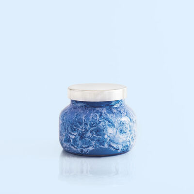 Blue Jean Watercolor Petite Jar, 8 oz alt product view