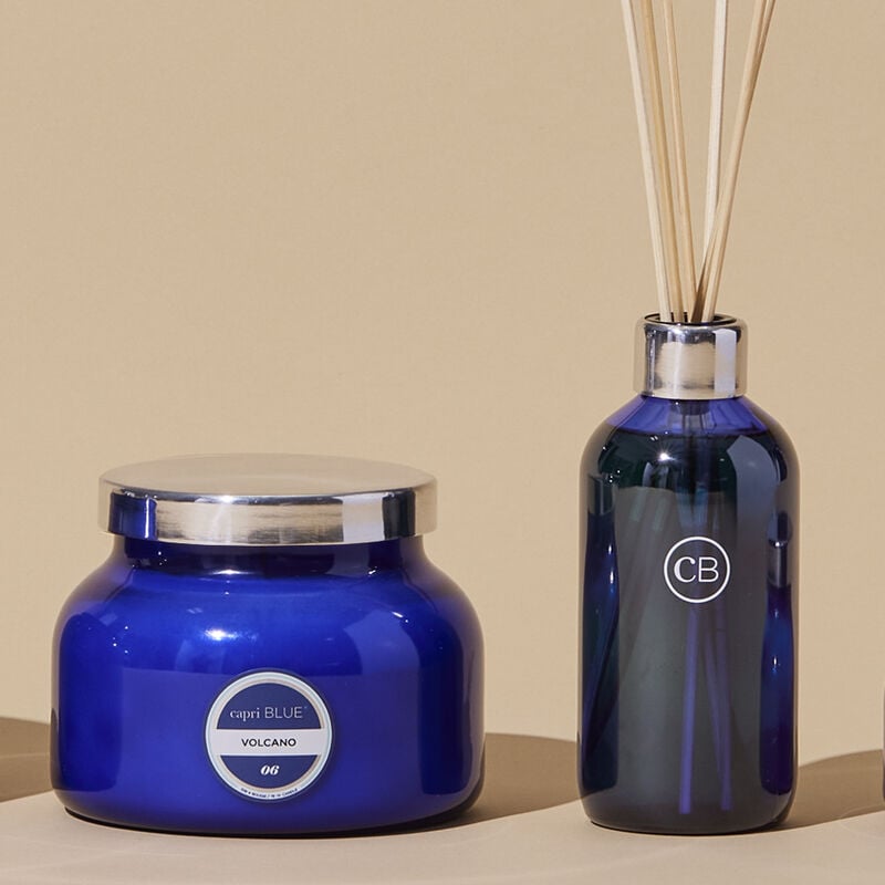 Volcano Blue Signature Jar and Blue Signature Reed Diffuser image number 0