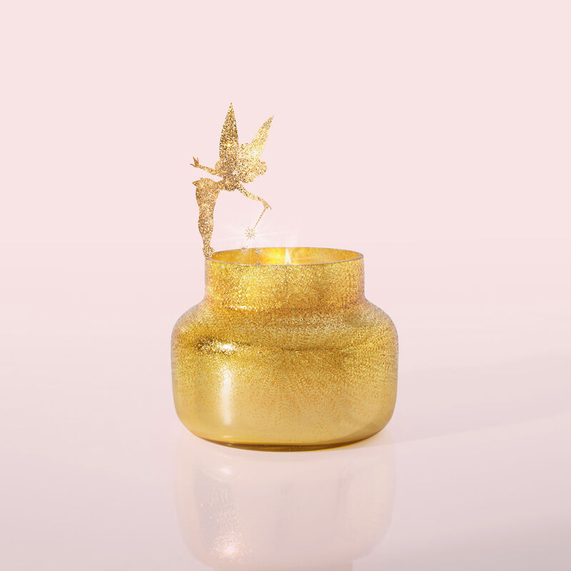 Capri Blue, 8 oz. Glimmer Petite Jar Candle in Gold, Volcano in 2023