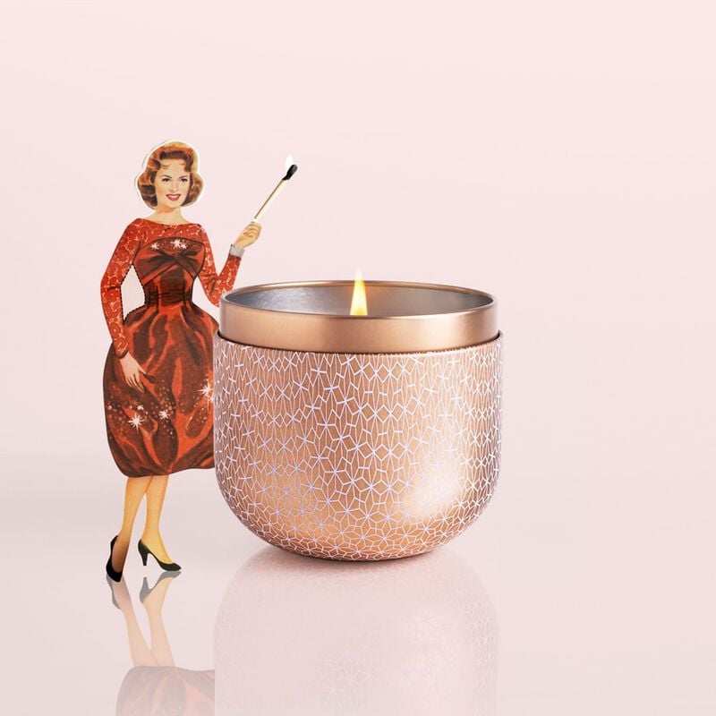 Pink Grapefruit & Prosecco Gilded Candle Tin, 12.5 oz Surprise and Delight image number 3