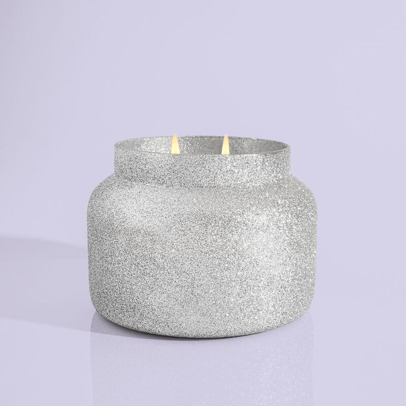 Frosted Fireside Glam Jumbo Candle Jar, 48 oz product with no lid image number 2