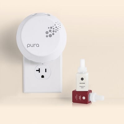 CB + Pura Smart Home Diffuser Kit, Tinsel & Spice & Volcano is a must have holiday gift set