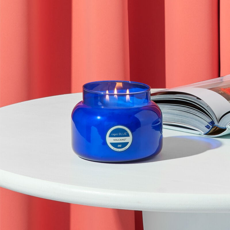Blue Signature Jar Volcano Candle, 28 oz