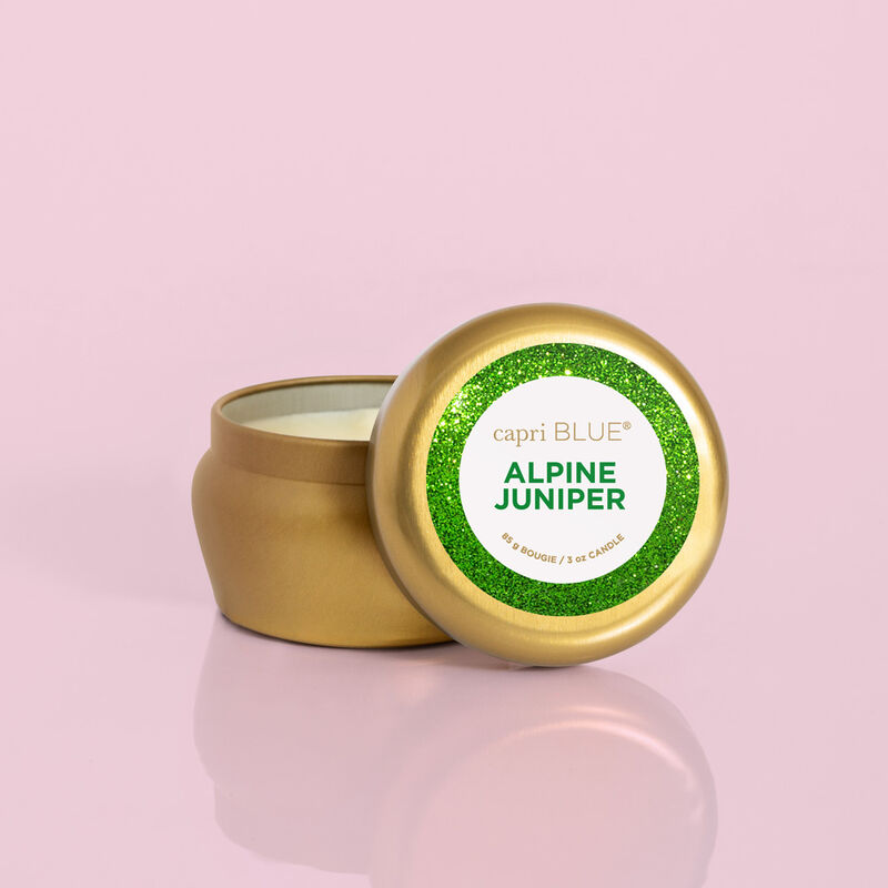 Alpine Juniper Glam Mini Candle, 3oz with Lid image number 2