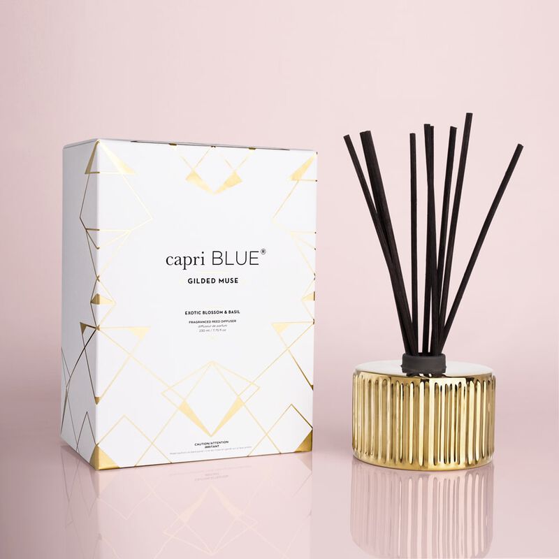 Exotic Blossom & Basil Gilded Reed Diffuser, 7.75 fl oz With Box image number 0