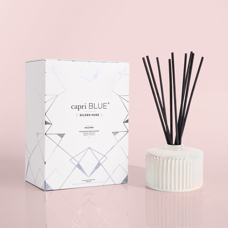Volcano White Opal Gilded Reed Diffuser 7.75 fl oz