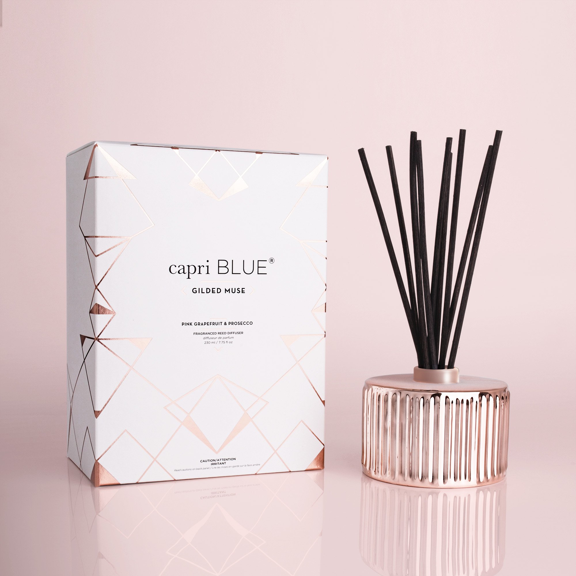 Pink Grapefruit & Prosecco Gilded Reed Diffuser 7.75 fl oz